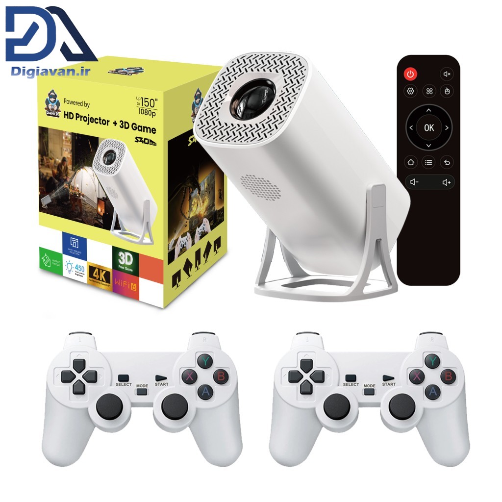 گیم ویدئو پروژکتور هوشمند مدل S40 Max